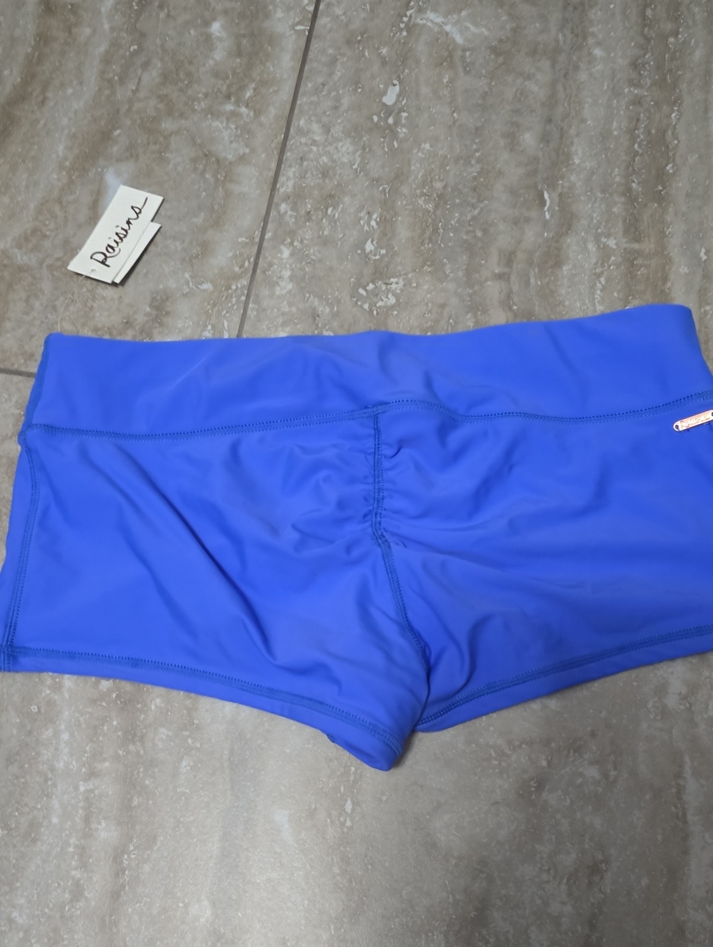 Women’s Athletic Swim Shorts - Bright Blue Sz Lg Nwt - Picture 4 of 5
